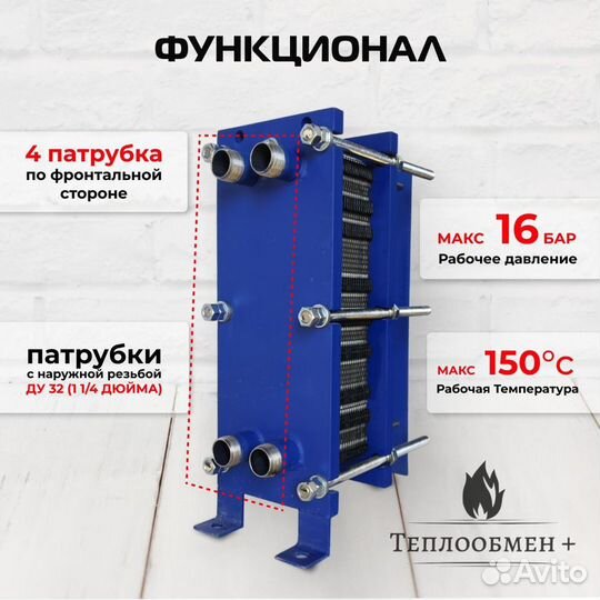 Теплообменник SN 04-35 для отопления 400 м2 40кВт