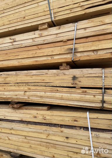 Доска обрезная 40х100х6000