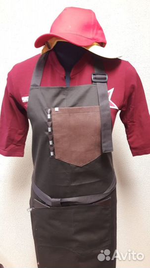 Пошив фартуков (логотип,экокожа,металлофурнитура)