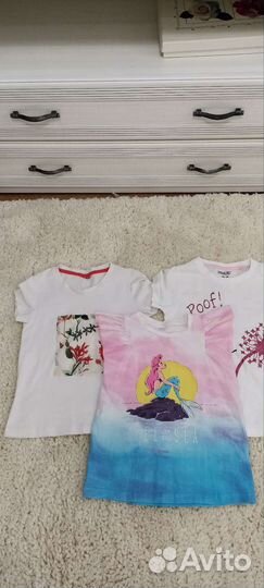 Футболки шорты на девочку р. 122-128