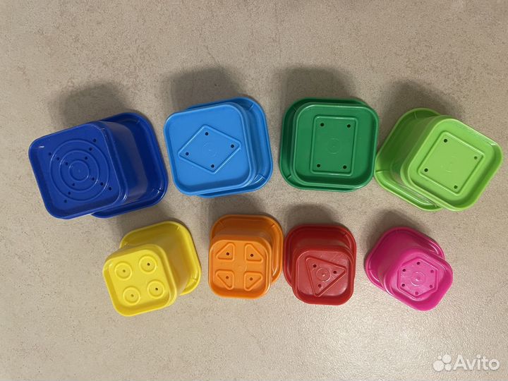 Развивающая игрушка Стаканчики-пирамидка Теремок