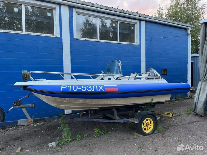 Катер Флинт 440 + Yamaha f60a + прицеп