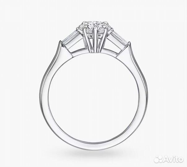 Harry Winston золотое кольцо с бриллиантами 1,84