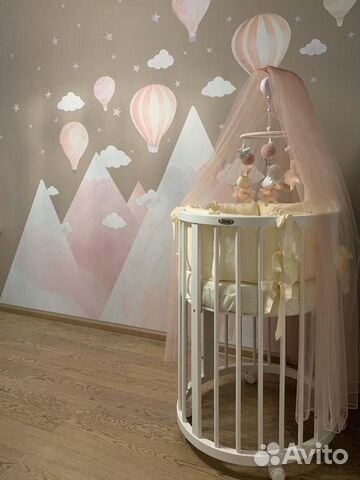 Круглая кровать-трансформер