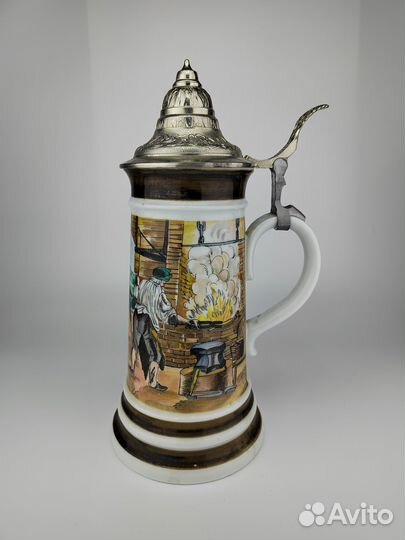 Коллекционная пивная кружка 26 см Германия большая