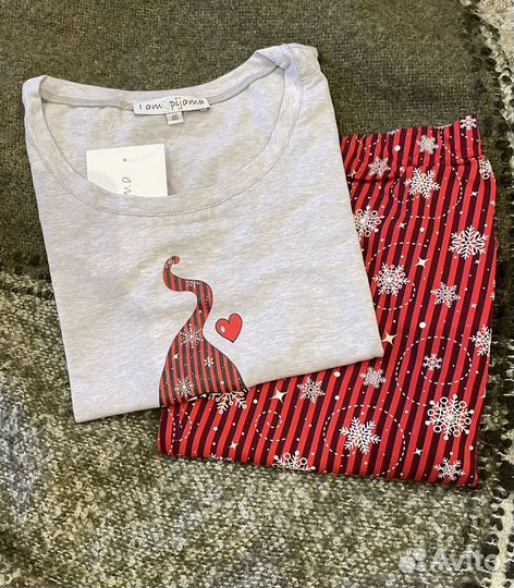 Новогодняя пижама женская 46