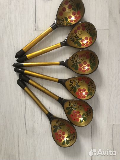 Ложки деревянные хозлома новые