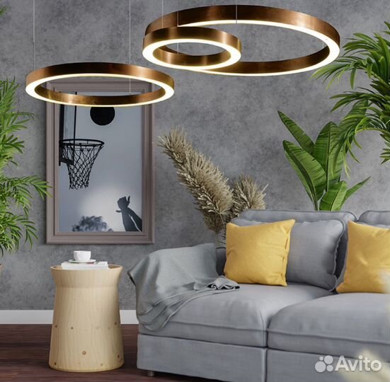 Светильник потолочный светодиодный подвесной круг