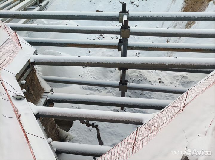 Распорная система котлована