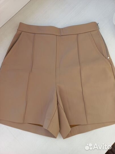 Шорты женские кожаные