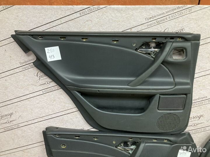 Дверные карты Mercedes w210