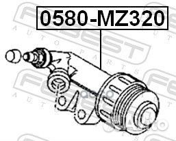 Цилиндр сцепления рабочий mazda 3 BK 2003-2008