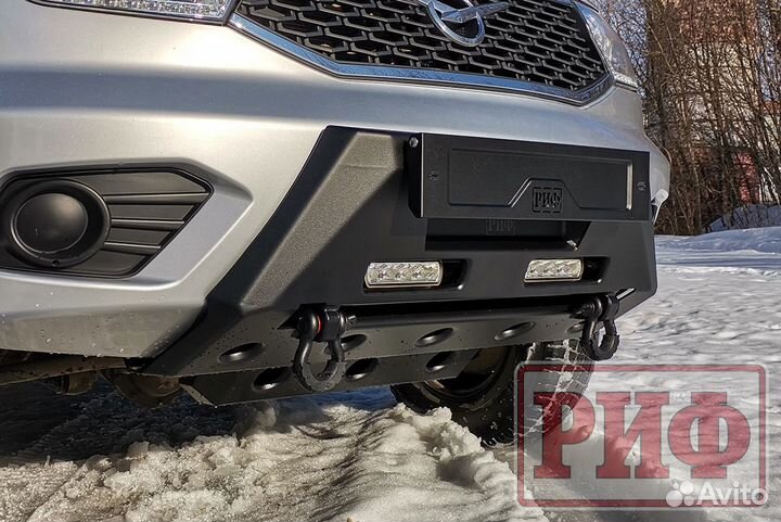 Бампер защита штатного бампера риф для УАЗ Патриот