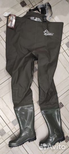 Полукомбинезон пвх и забродные сапоги