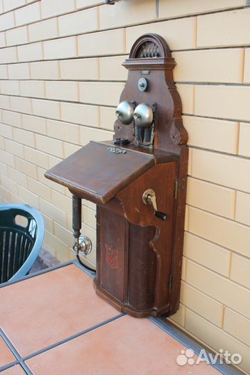 Настенный антикварный телефонный аппарат 1912 г
