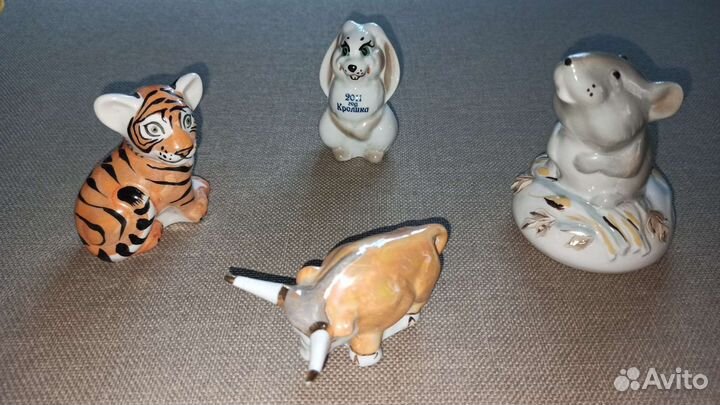 Керамические фигурки символ года цена за все 4
