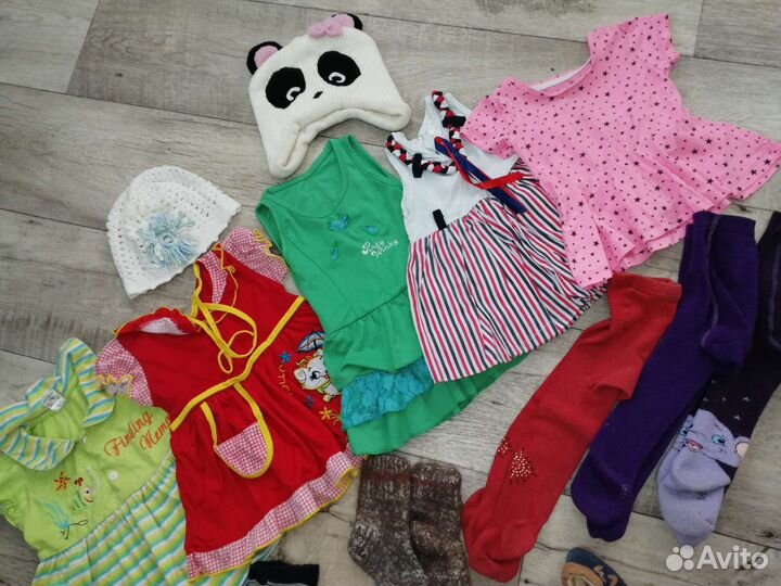 Одежда для девочки пакетом примерно до года