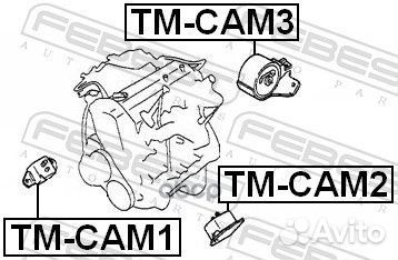 TM-CAM1 подушка двигателя правая пед. Toyota C