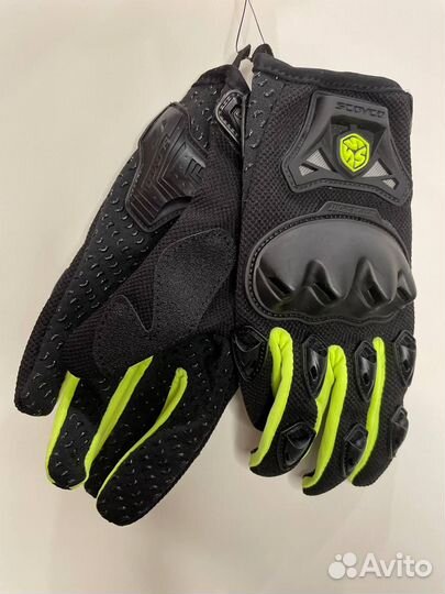 Мотоперчатки Scoyco MC-29 (Зеленые, размер L)
