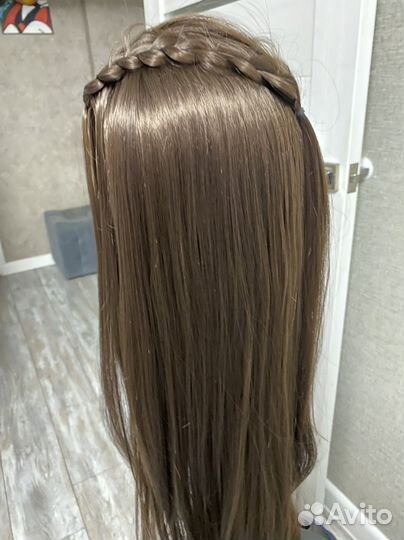 Парик из натуральных волос с имитацией кожи головы