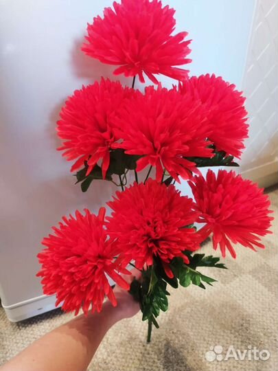 Искусственные цветы букет высотой 62 см