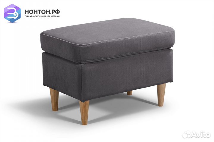 Банкетка Беркана темно-серая