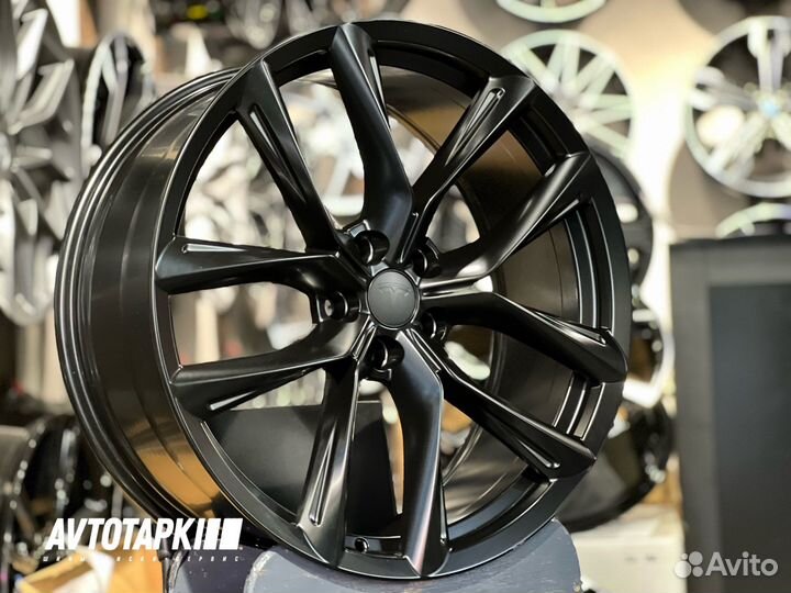 Диски литые R22 Tesla model X satin black