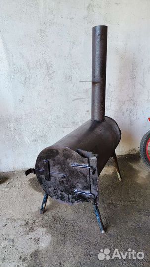 Печка буржуйка на дровах