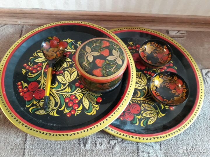 Хохлома набор посуды