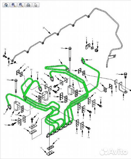 Комплект топливных трубок Cummins