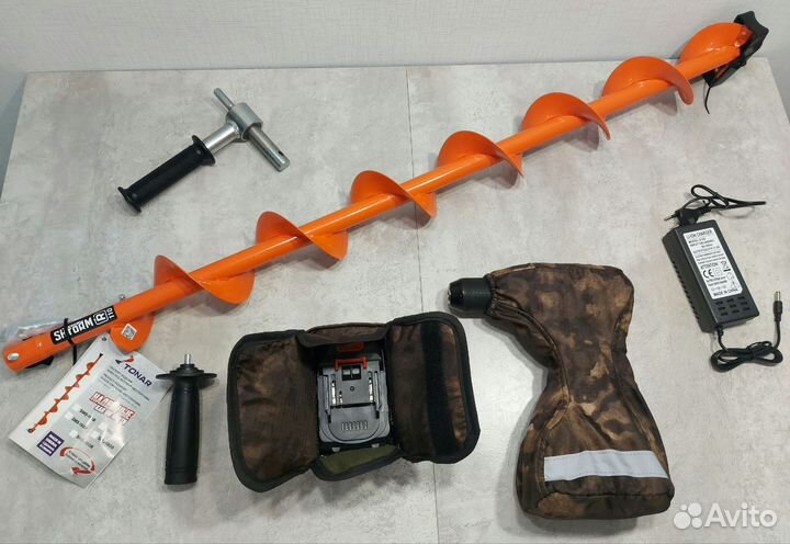 Шуруповерт Ludyvi 6Ah ледобур, Тонар Мотошторм 110