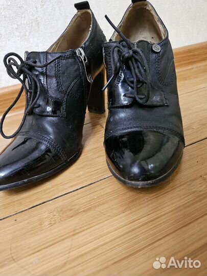 Ботинки кожа натуральная черные