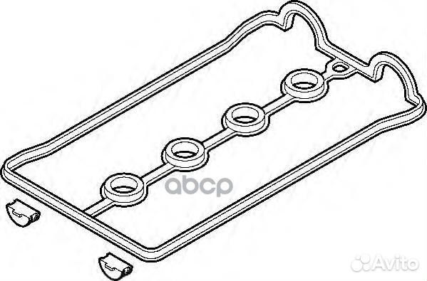 Прокладка крышки гбц полиакриловый каучук 17425