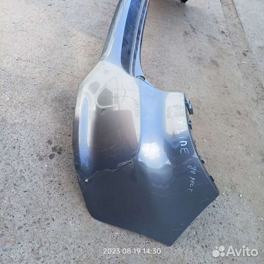 Задний бампер kia rio xline до рестайлинг