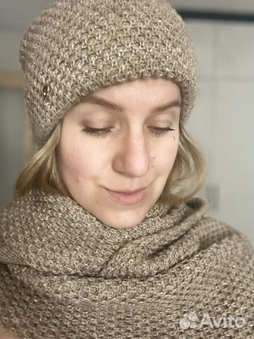 Комплект шапка и шарф женский