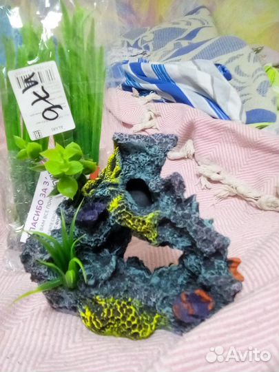 Декоративное украшение для аквариума грот