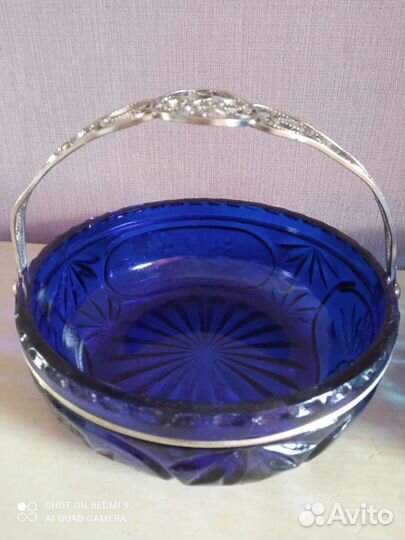 Конфетница стекло СССР