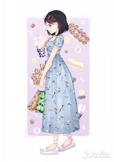 Арты на заказ, графический художник, аниме арт