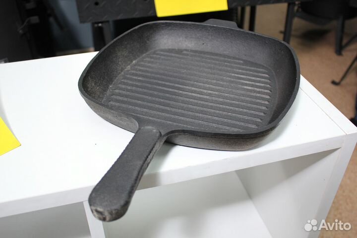 Сковорода-гриль квадратная (чугун)