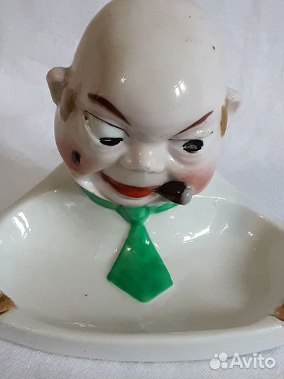 Антикварная пепельница, довоенная