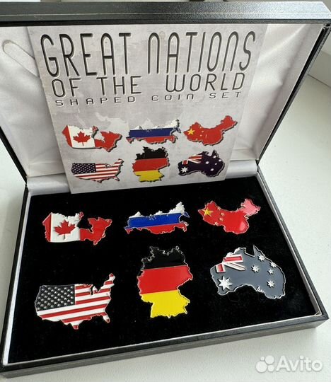 Сомали 2013 набор Флаги мира (6 монет)