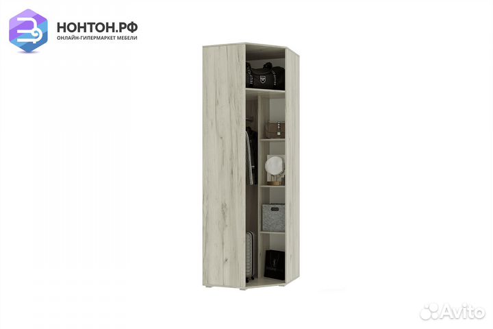 Шкаф угловой Ева NEW дуб крафт белый