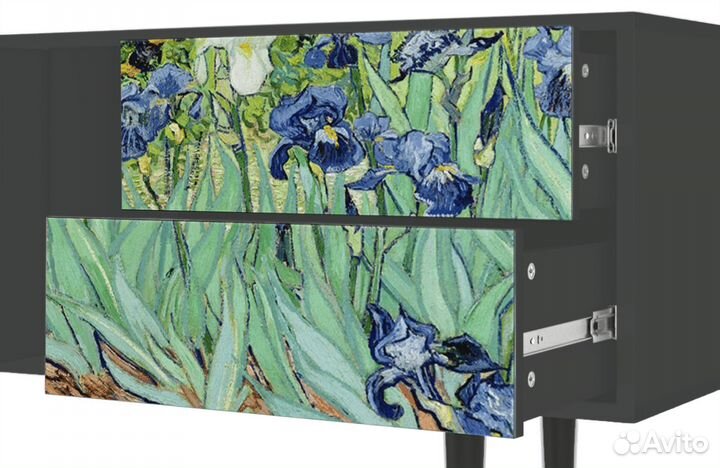 Тв-тумба T1 - Антрацит - Irises