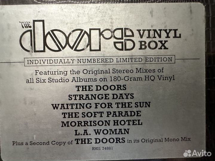 Doors BOX 7 пластинок запечатан