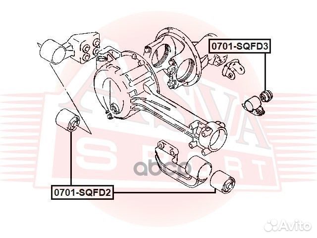 Сайлентблок 0701sqfd3 asva