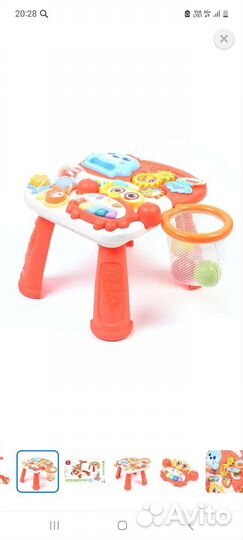 Ходунки и столик baby go активити