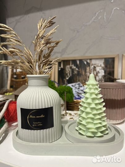 Подносик с вазой