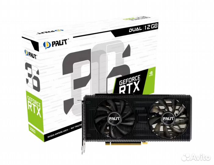 Видеокарта Palit nvidia GeForce RTX 3060 dual
