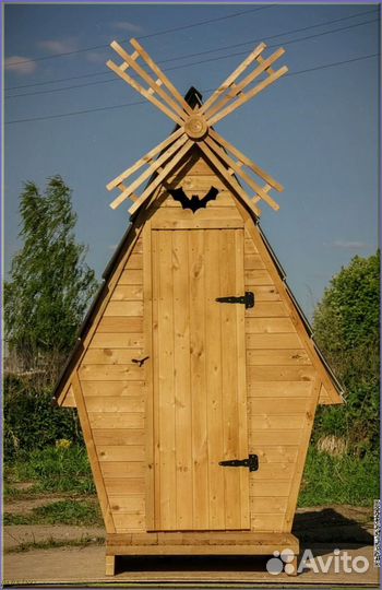 Уличный туалет деревянный щол 852