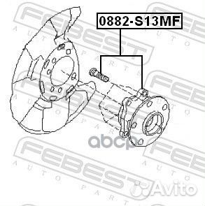 Ступица колеса перед прав/лев 0882S13MF Febest